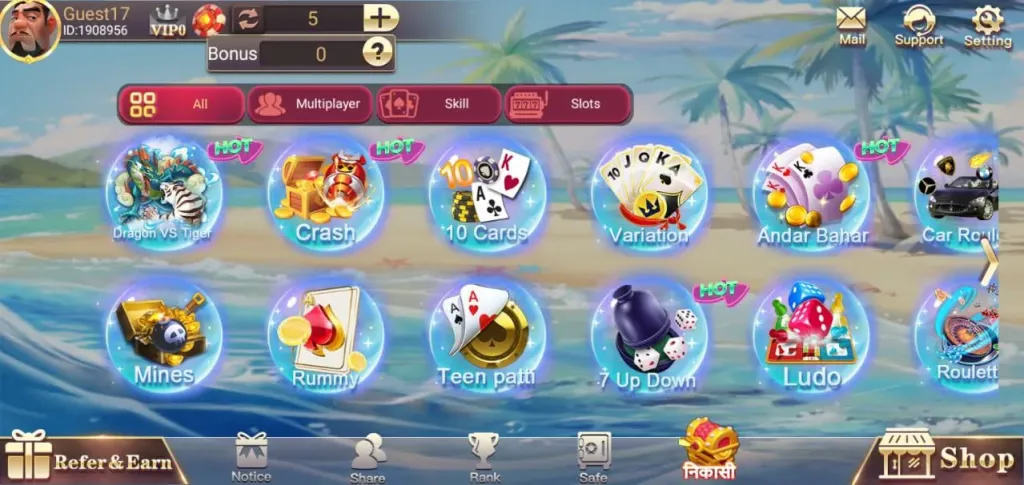 Type Of Game In Teen Patti One APK
